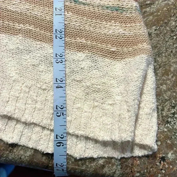 Anthropologie Sparrow Elvra Hoodie Pullover Neutral Geometric Pattern Sz M - Picture 8 of 11